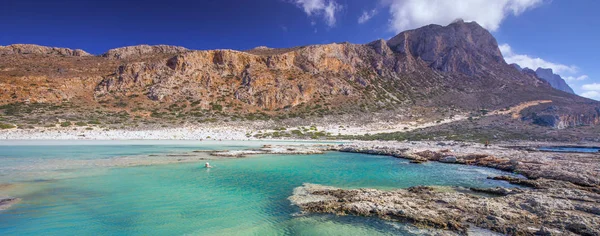 Azure Ile Crete Adada Balos Lagün Temiz Yunanistan Avrupa Büyük — Stok fotoğraf