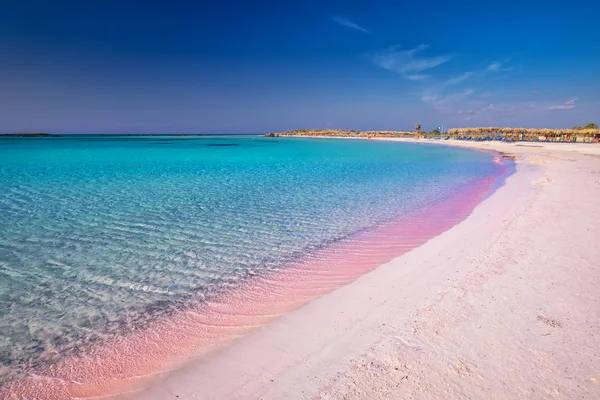 Plage Elafonissi Sur Île Crète Avec Une Eau Claire Azur — Photo