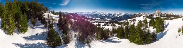 美丽的冬季景观 迈森地区滑雪胜地 伊贝格尔格格 — 图库照片