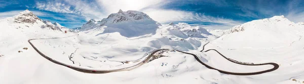Julier bergpas nabij Sankt Moritz, Graubünden, Zwitserland, Europa — Stockfoto
