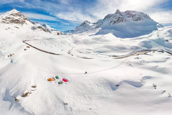 Julier mountain pass near Sankt Moritz, Grisons, Switzerland, Europe — Stock Photo, Image