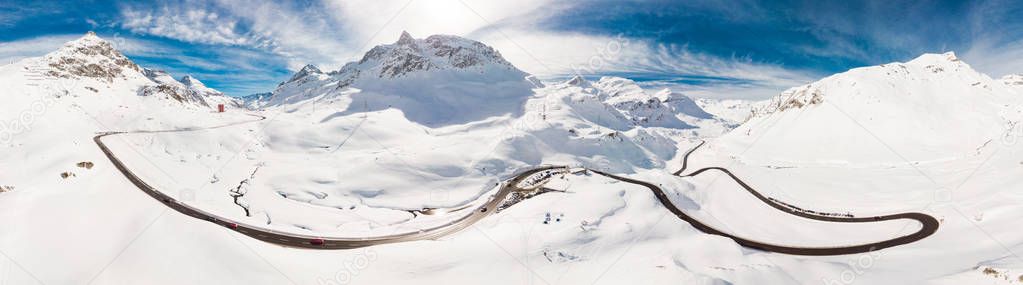 Julier mountain pass near Sankt Moritz, Grisons, Switzerland, Europe