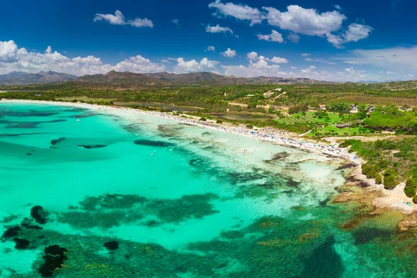 Cala Brandinchi strand op Sardinië eiland, Italië, Europa — Stockfoto