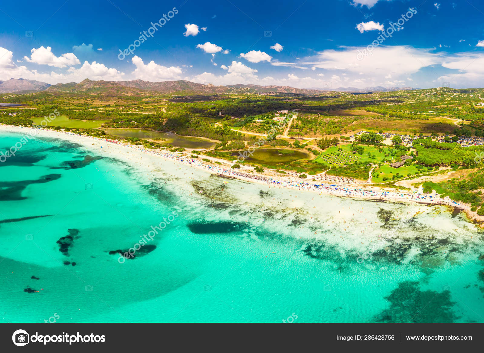 Spiaggia Di Cala Brandinchi Sullisola Di Sardegna Italia