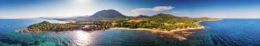 Costa Rei yakınlarında Porto Pirastu Beach Sardinya Adası, Italya