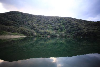 Tairo gölet Miyake Island, Japonya