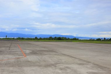 Kasaba, sokak, dükkanlar Ternatif Ada, Endonezya manzarası 