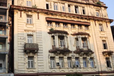 Yangon, Myanmar, Güney Doğu Asya şehir manzarası