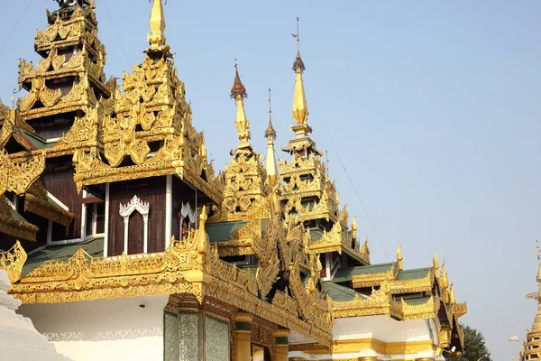 Yangon, Myanmar, Güney Doğu Asya 'da Shwedagon Pagoda