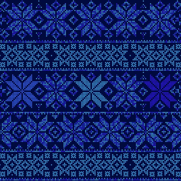 Patrón Sin Costura Invierno Abstracto Sobre Fondo Textura Azul — Archivo Imágenes Vectoriales