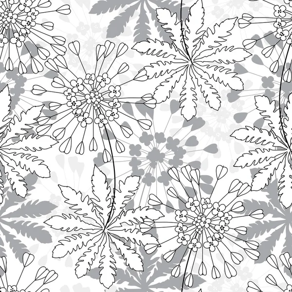 Capsella Λουλούδια Βοσκοί Πορτοφόλια Χέρι Σχεδιασμό Που Απομονώνονται Λευκό Φόντο — Διανυσματικό Αρχείο