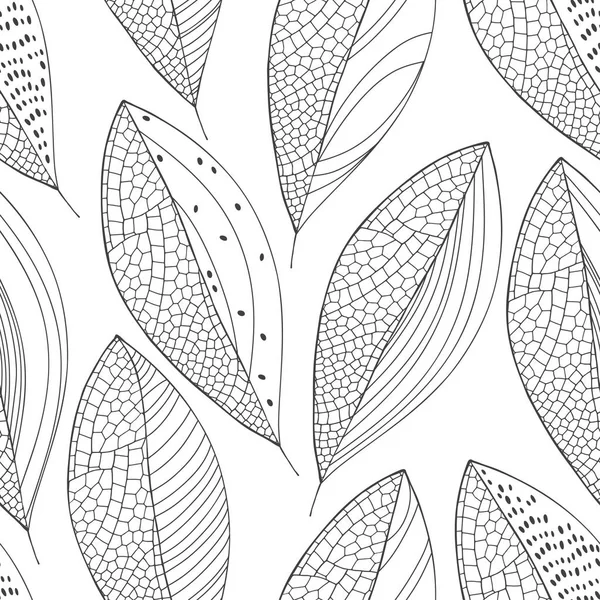 Fond Vectoriel Abstrait Sans Couture Avec Des Éléments Floraux — Image vectorielle