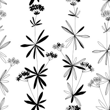 çiçek elemanları ile sorunsuz vektör arka plan