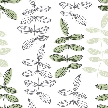 Çiçek elementli vektörsüz desen