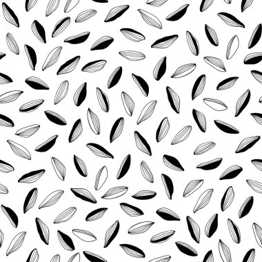 Çiçek arka plan. Yaprakları ile çizilmiş vektör çizim.