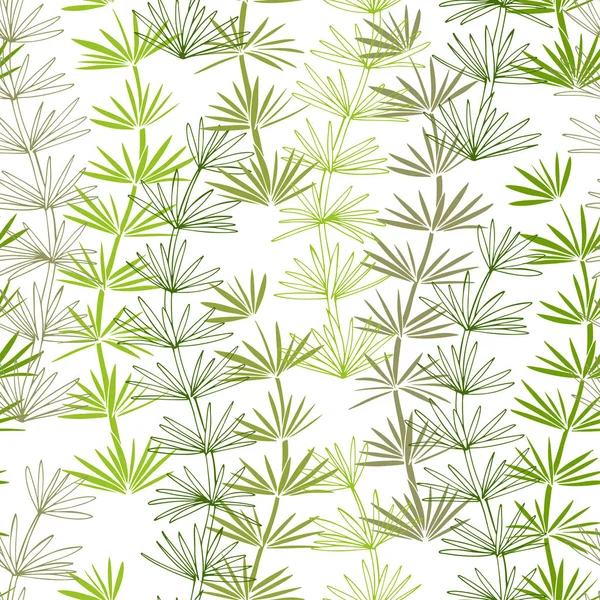 Underwater Plants Seamless Background Algae — Stock Vector