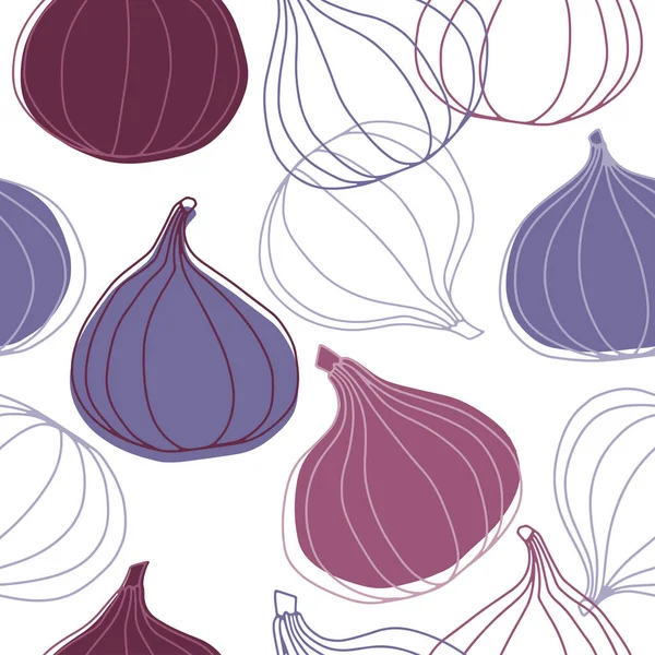 Figues Fond Vectoriel Contexte Alimentaire — Image vectorielle