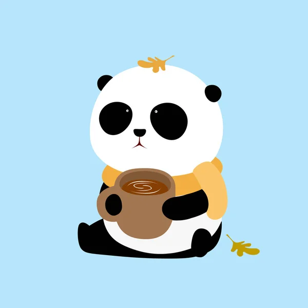 Desenhos animados panda 3d. engraçado panda gordo com pele fofa