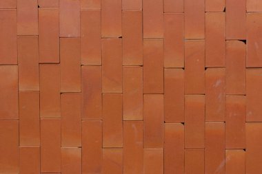 Büyük turuncu tuğla duvar doku, tuğla arka plan