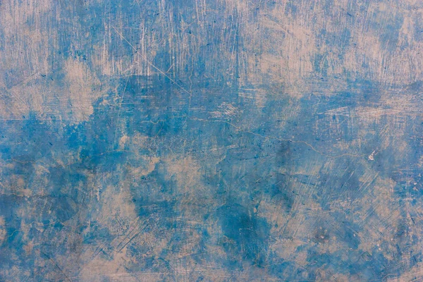 Oude Blauwe Verf Textuur Van Cement Gepleisterde Muur — Stockfoto