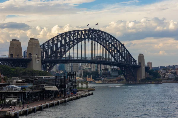 Vue Sur Pont Port Sydney Une Des Principales Destinations Touristiques — Photo