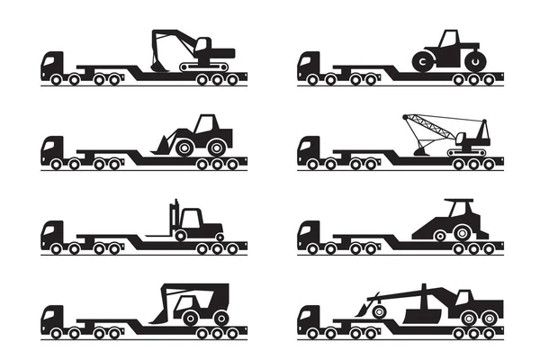 Transport Machines Construction Illustration Vectorielle — Image vectorielle