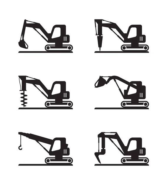 Mini Machines Construction Illustration Vectorielle — Image vectorielle