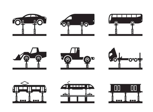 Zware Industrie Hefinrichtingen Vectorillustratie — Stockvector