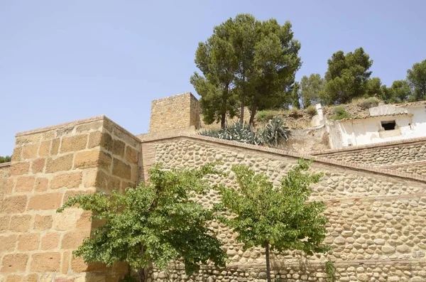 Muralla Piedra Antequera Ciudad Provincia Málaga Andalucía España — Foto de Stock