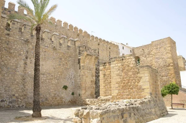 Старая Стена Антекере Городе Провинции Малага Андалусия Испания — стоковое фото