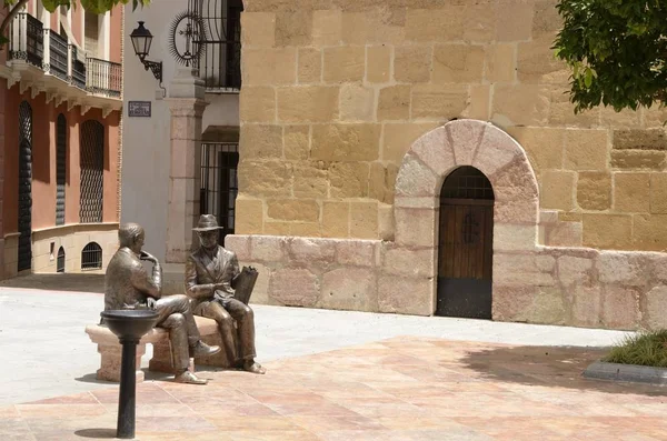 Antequera España Julio 2018 Esculturas Conmemorativas Hombres Distinguidos Ciudad Plaza —  Fotos de Stock