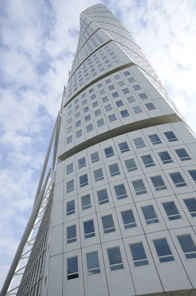 Malmo Švédsko Září 2018 Mrakodrap Turning Torso Architekta Calaatrava Švédsko — Stock fotografie