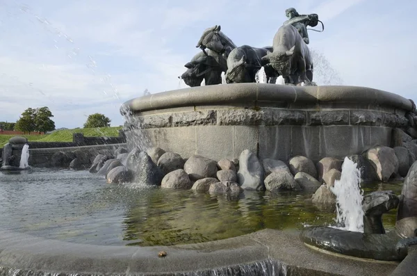 Gefion Fountain Located Area Next Kastellet Finished 1908 Depicting Legendary — Stock Photo, Image