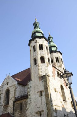 Kilise Saint Andrew, Krakow, Polonya eski şehir tarihi Romanesk kilise.