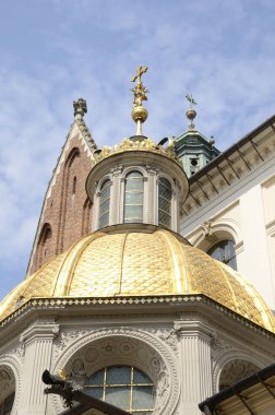 Altın kubbe Chapel Katedrali, Krakow, Polonya.