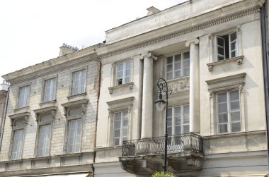 Binaların sokak Varşova, Polonya.