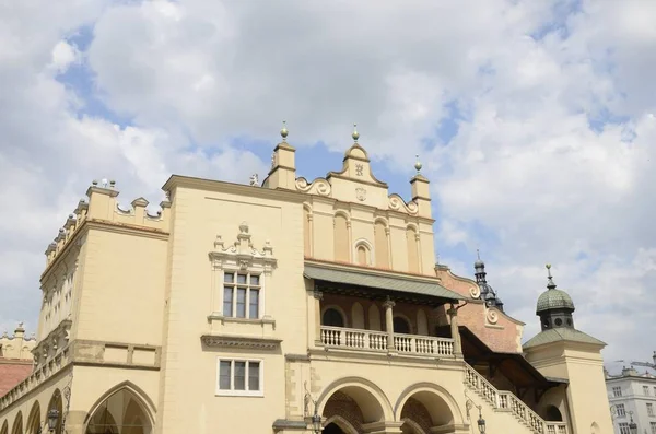 Budova Sukiennice Hlavního Tržního Náměstí Krakově Polsko — Stock fotografie
