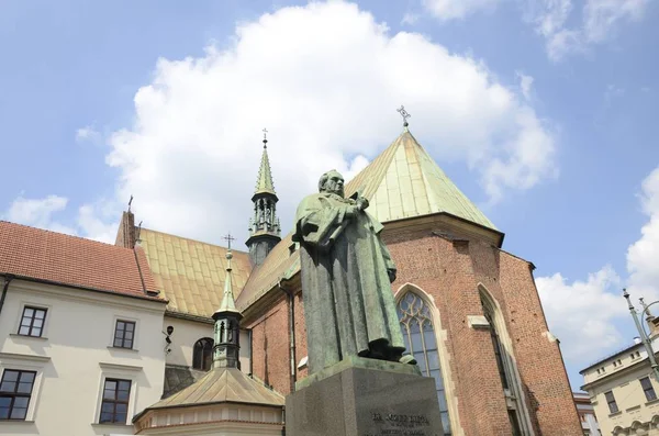 Krakow Polen Juli 2018 Standbeeld Van Jozef Dietl Ontworpen Door — Stockfoto