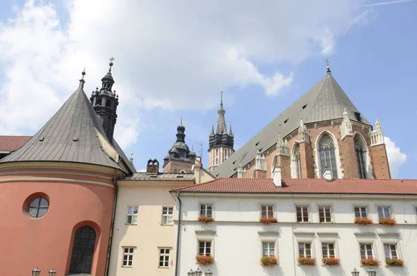 Churchs Oude Stad Van Krakow Polen — Stockfoto