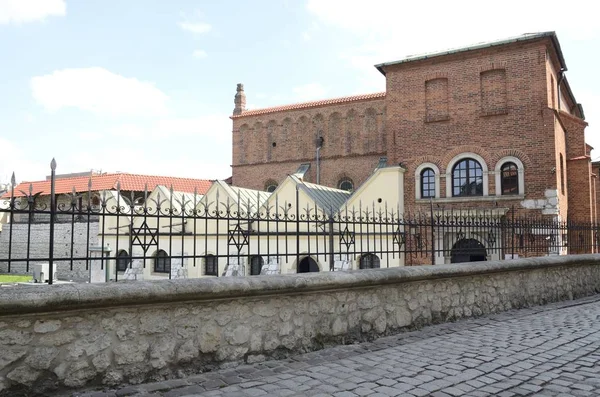 Oude Synagoge Wijk Kazimierz Van Oudste Bewaarde Joodse Tempel Polen — Stockfoto