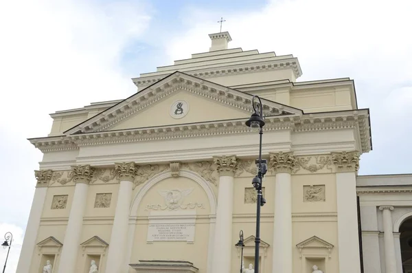 Kościół Anny Przylegających Placu Zamkowym Warszawie — Zdjęcie stockowe
