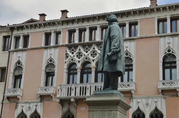 Venice Talya Ağustos 2014 Anıt Heykel Manin Talyan Bir Kahraman — Stok fotoğraf