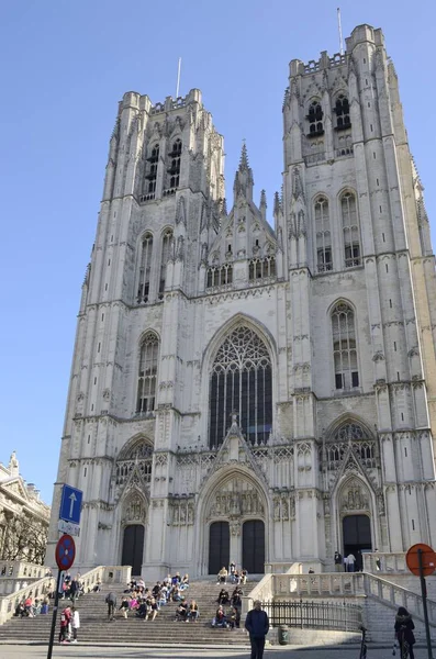 Catedral em Bruxelas — Fotografia de Stock