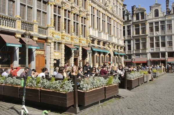 Caffetteria all'aperto a Bruxelles — Foto Stock