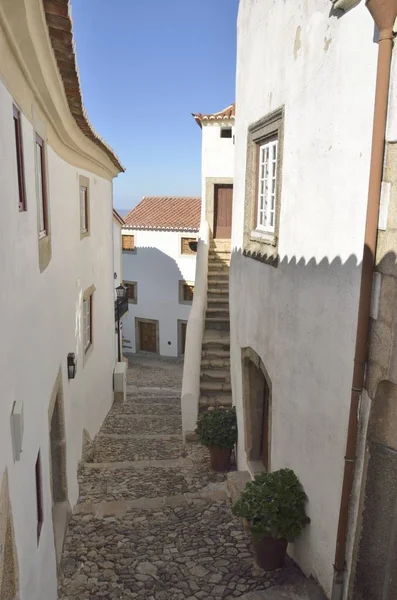 Cobbled footpath in Marvao — Stock Photo, Image