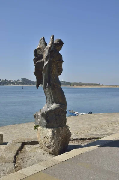 Sculptura la promenada Porto — Fotografie, imagine de stoc