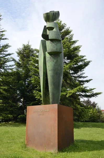 Rzeźba św Franciszka Ksawerego w Pampelunie — Zdjęcie stockowe