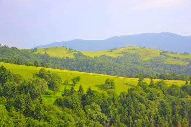 Karpatlar içinde seyahat. Dağlar.