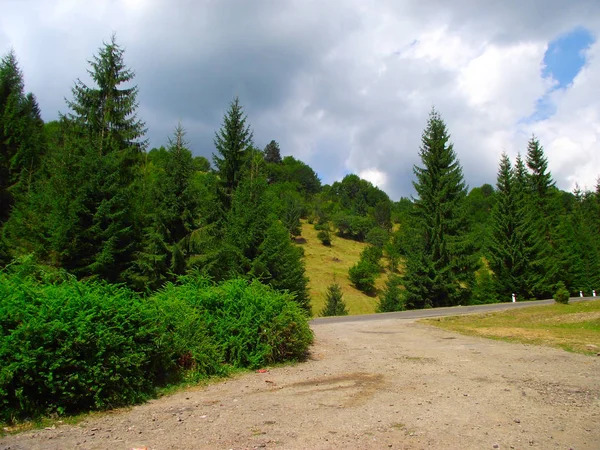 Viaggiare Verso Carpazi Montagne — Foto Stock