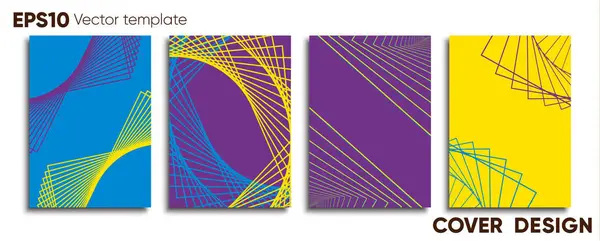Творческая Цветная Обложка Дизайн Обложки — стоковый вектор